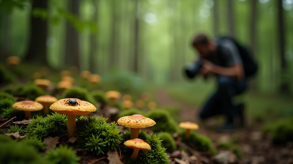 Loodusfotograaf fotograafieerib detaile põlismetsa rajal – seened, putukad, taimed, makro perspektiivist
